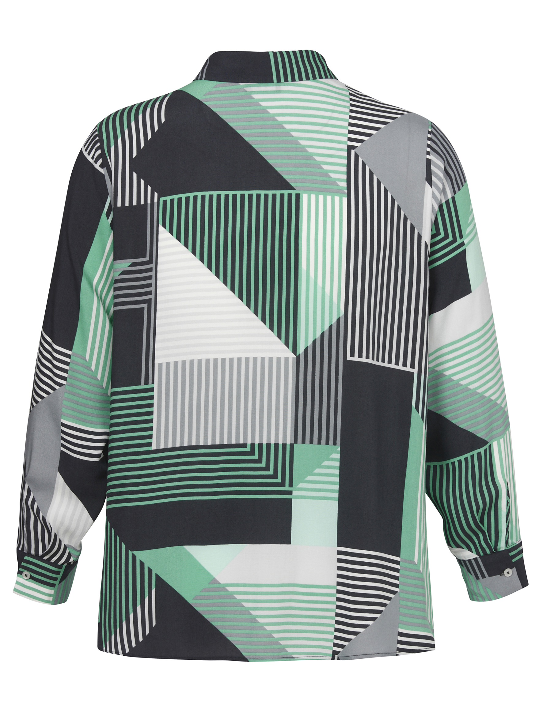 Bluse Hemdkragen 1/1 Arm Druck
