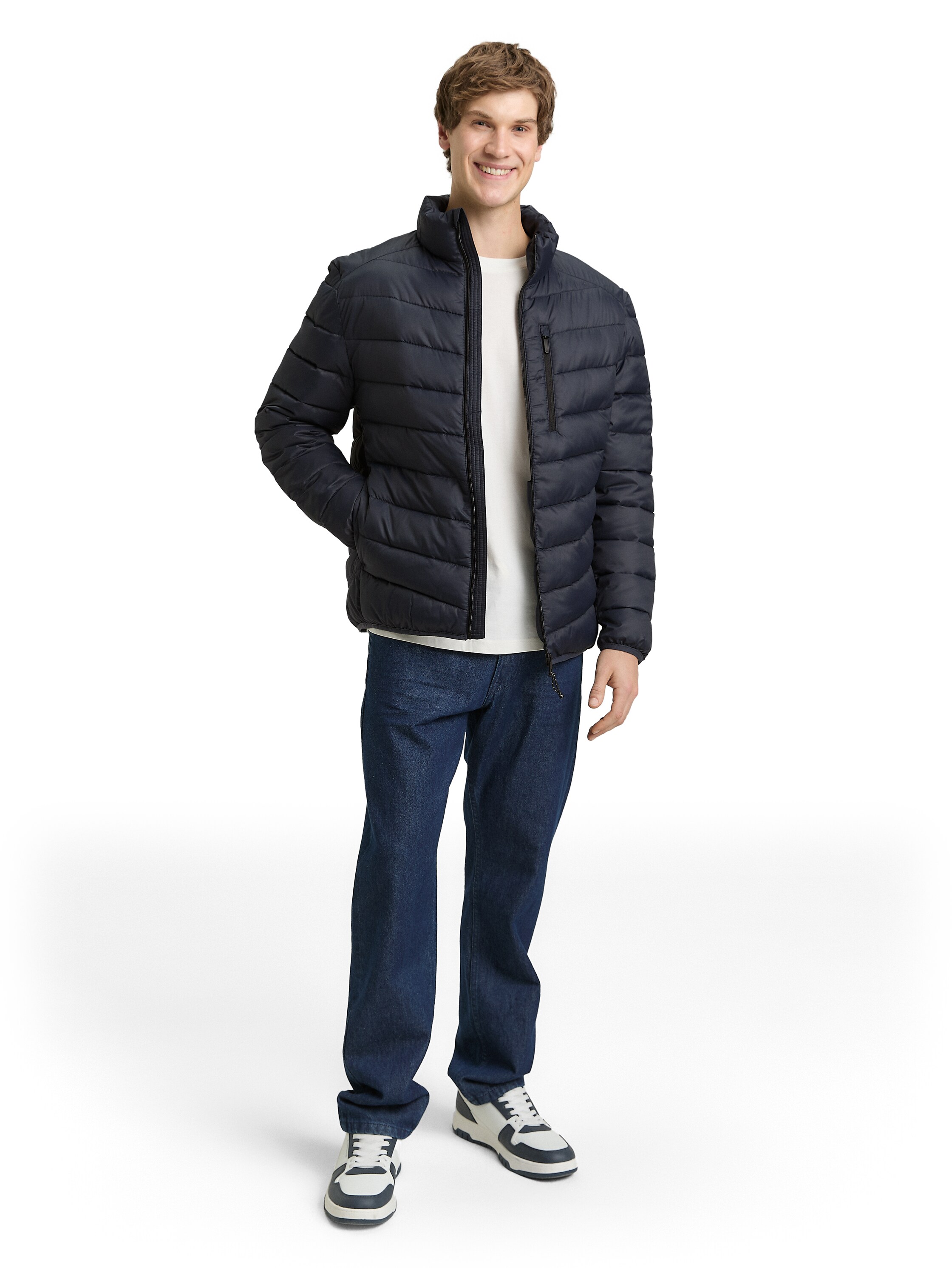 Lightweight Steppjacke mit Stehkragen