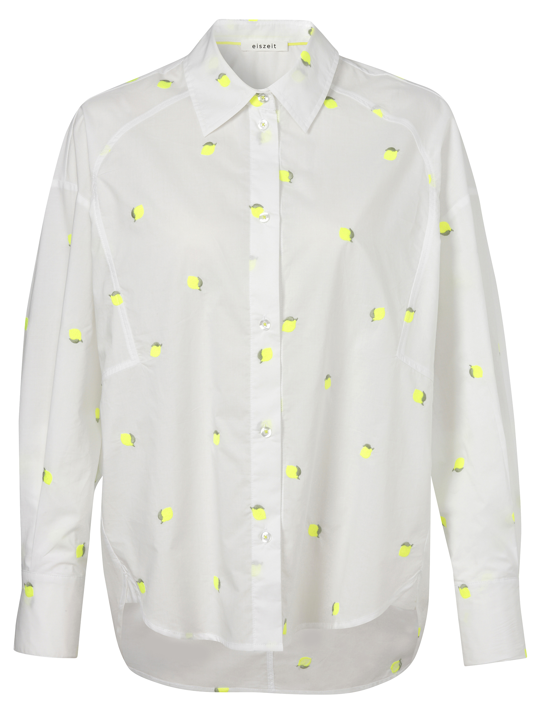 Bluse Hemdkragen 1/1 Arm  Stickerei