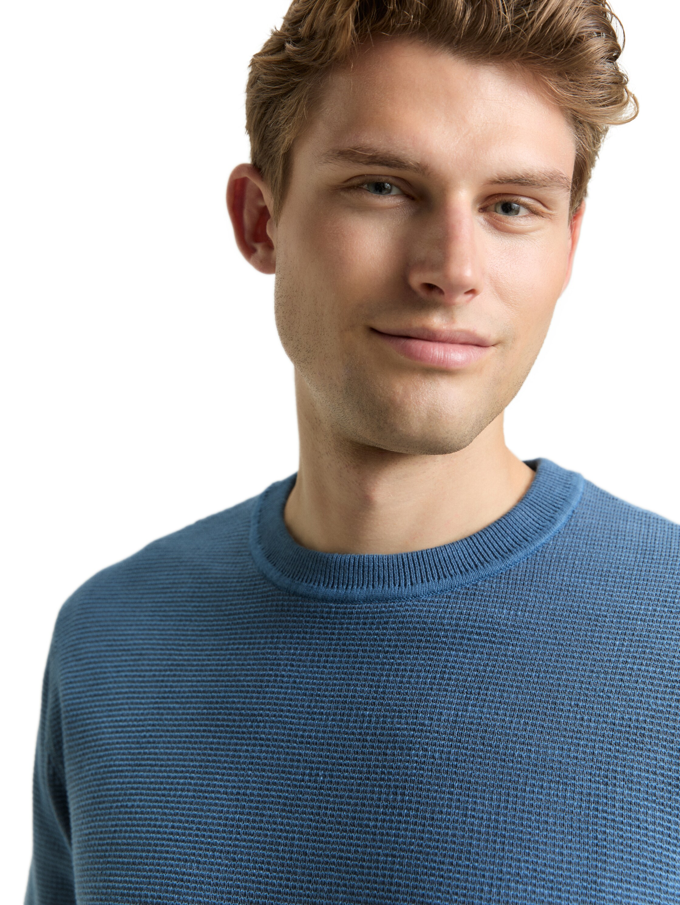 Strickpullover mit Rundhalsausschnitt