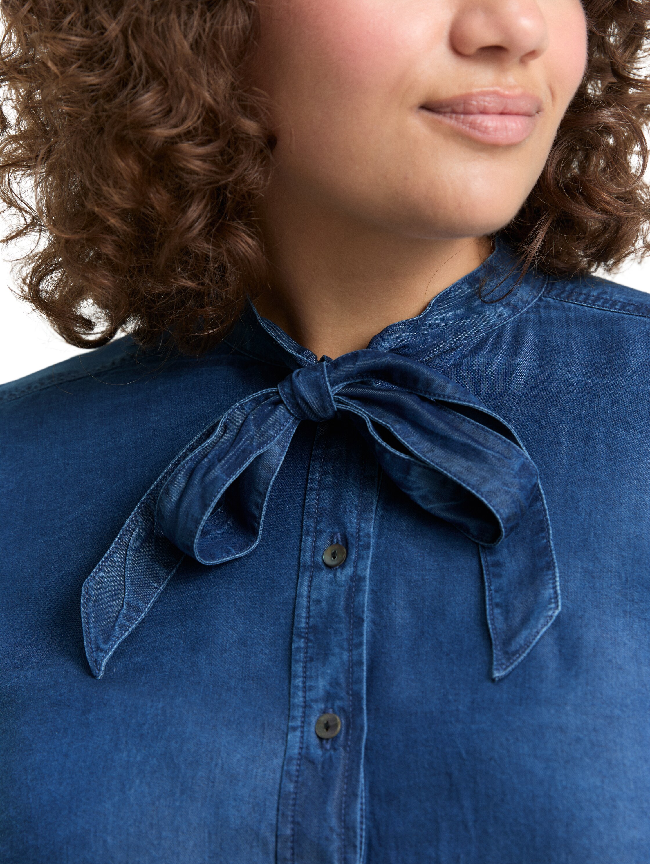 Plus Size - Bluse mit Schleifen-Detail