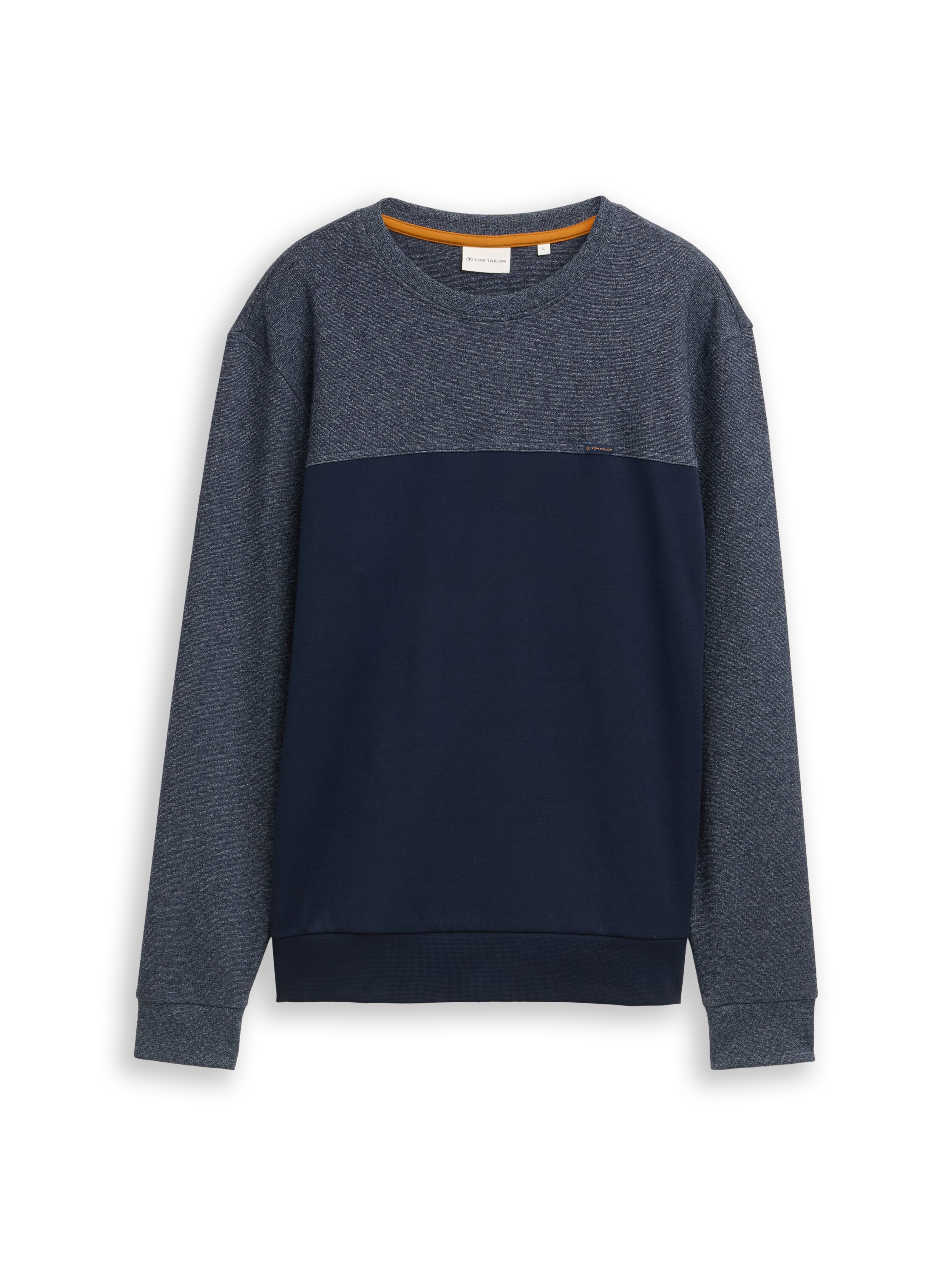 Crewneck Sweatshirt mit Struktur-Mix