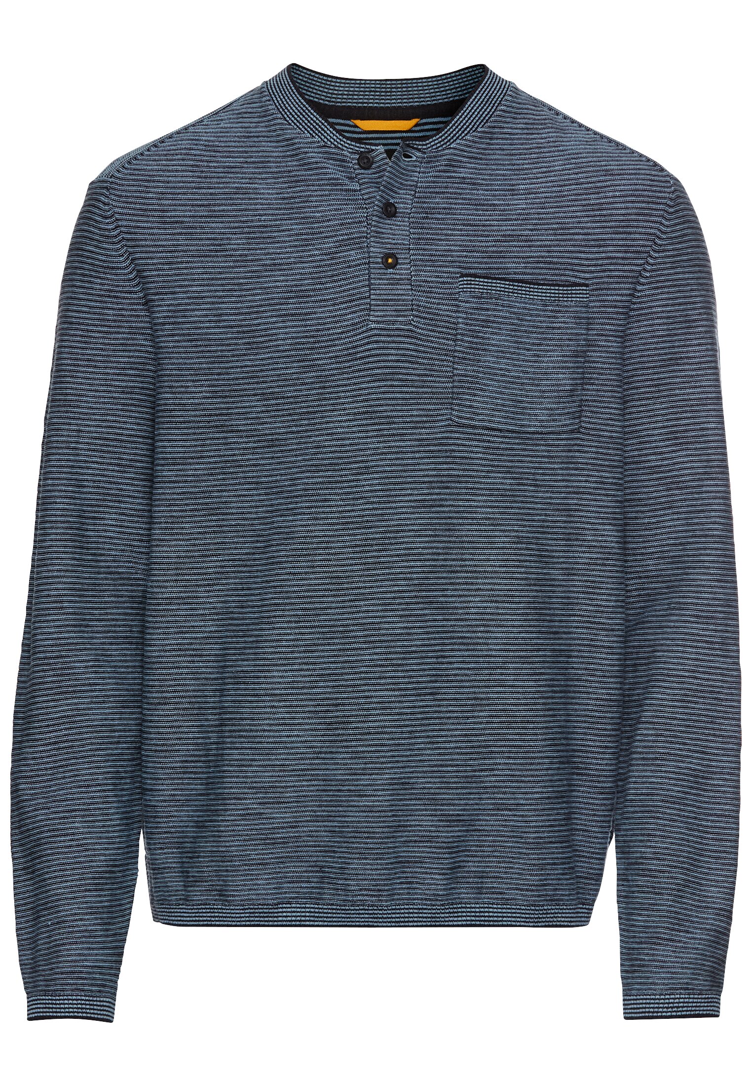Henley Langarmshirt aus einem Baumwollmix