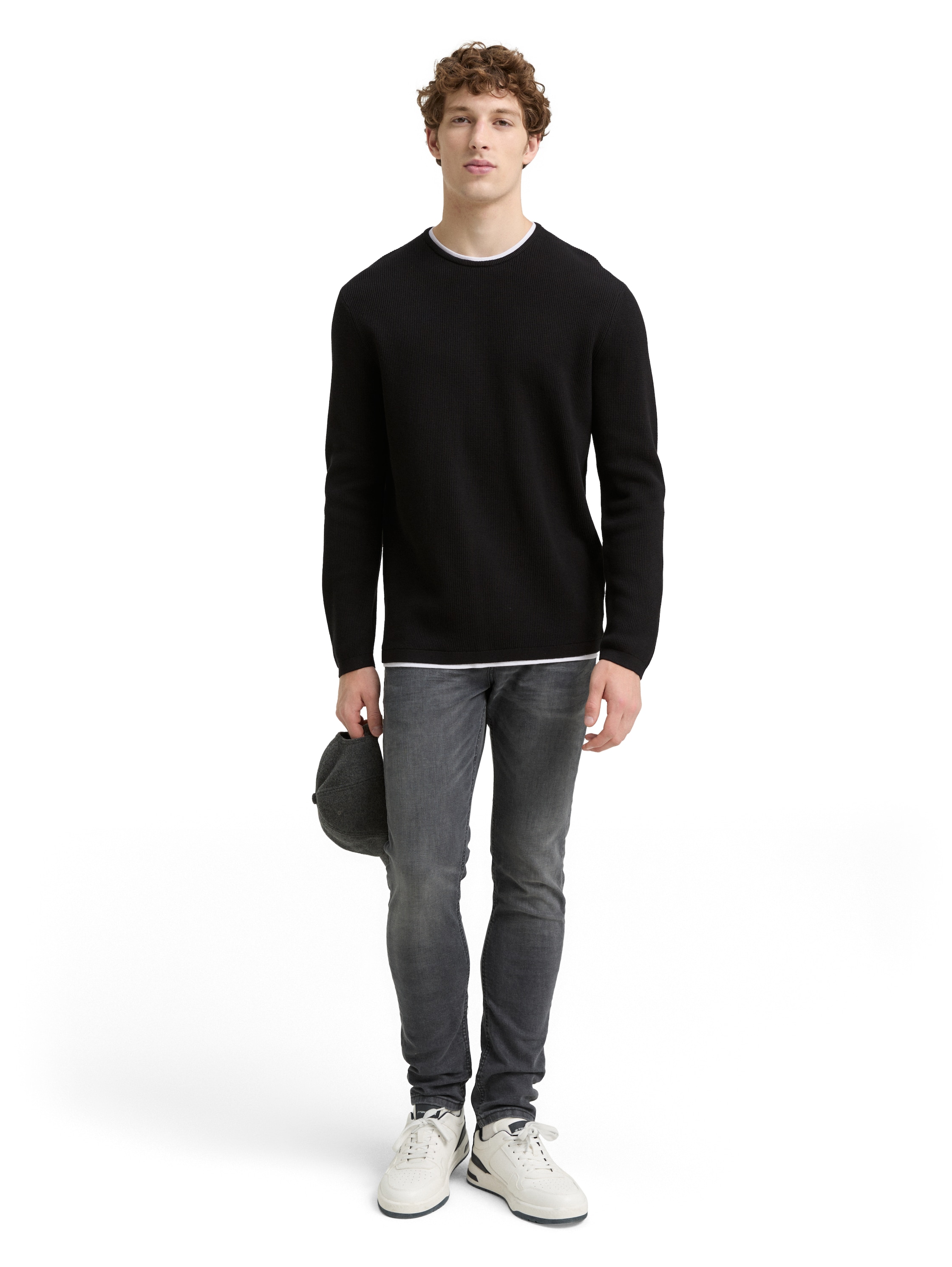 2-in-1 Strickpullover aus Baumwolle
