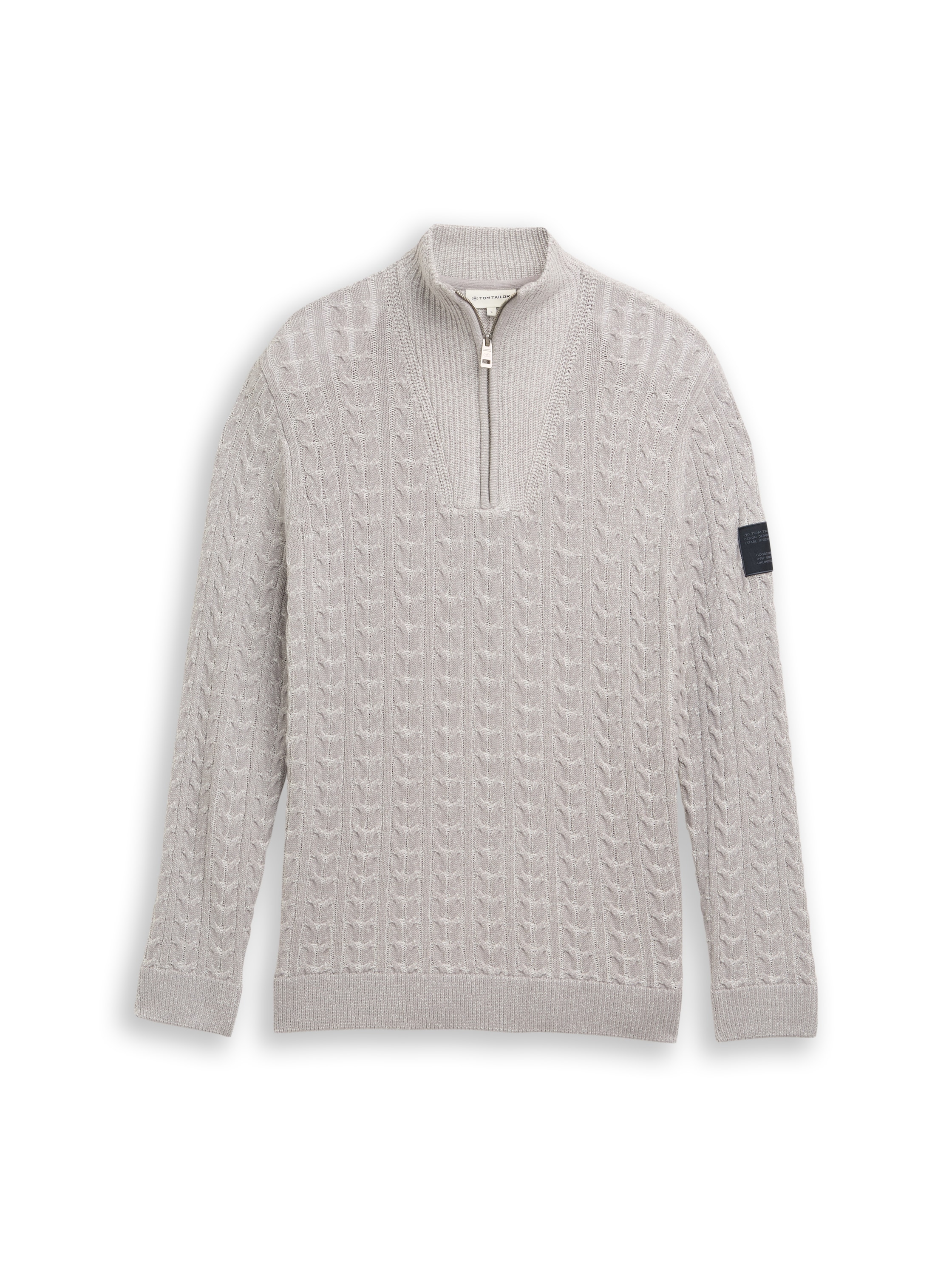 Troyer Strickpullover mit Zopfmuster
