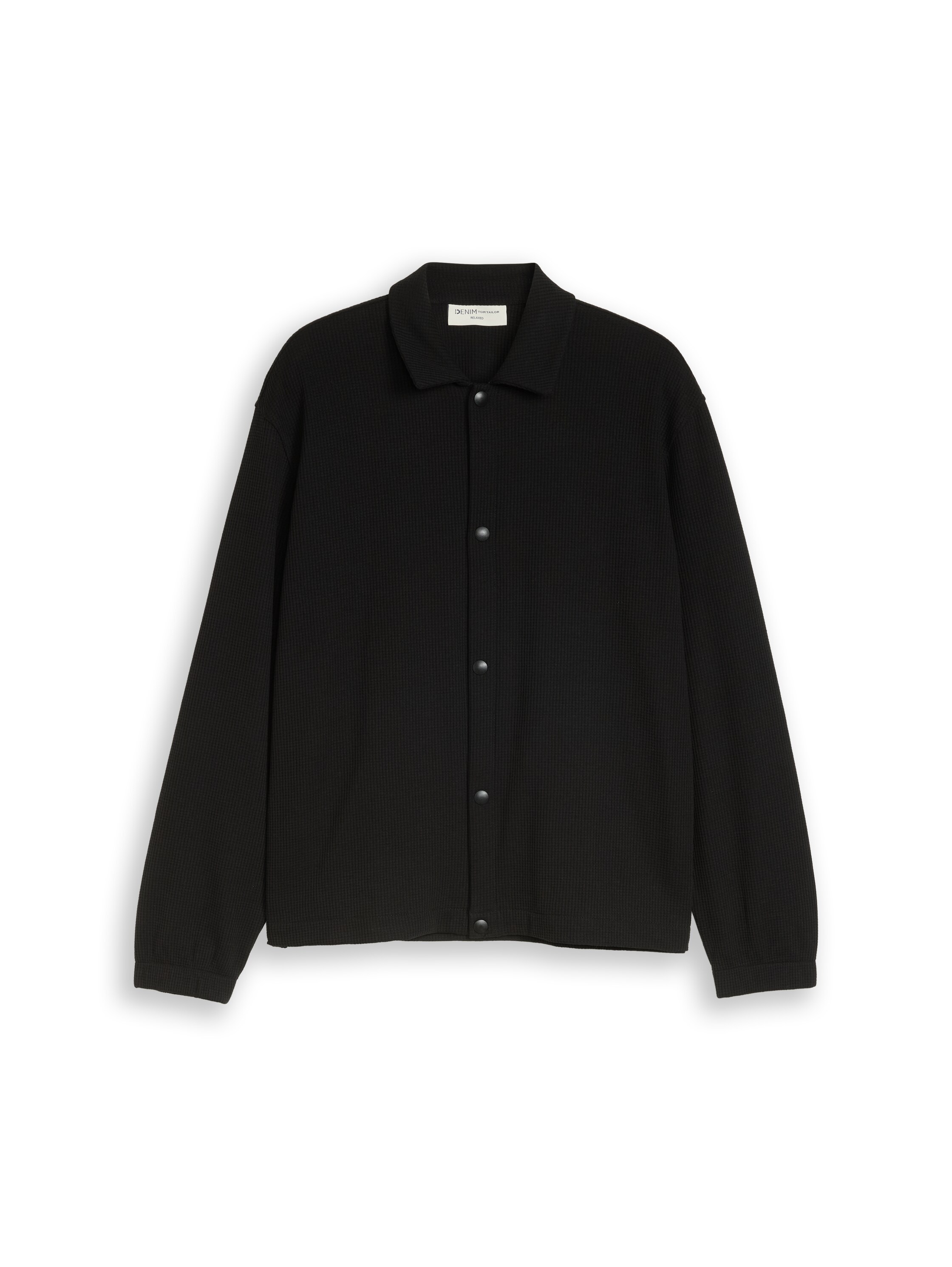 Relaxed Fit Overshirt mit Waffelstruktur