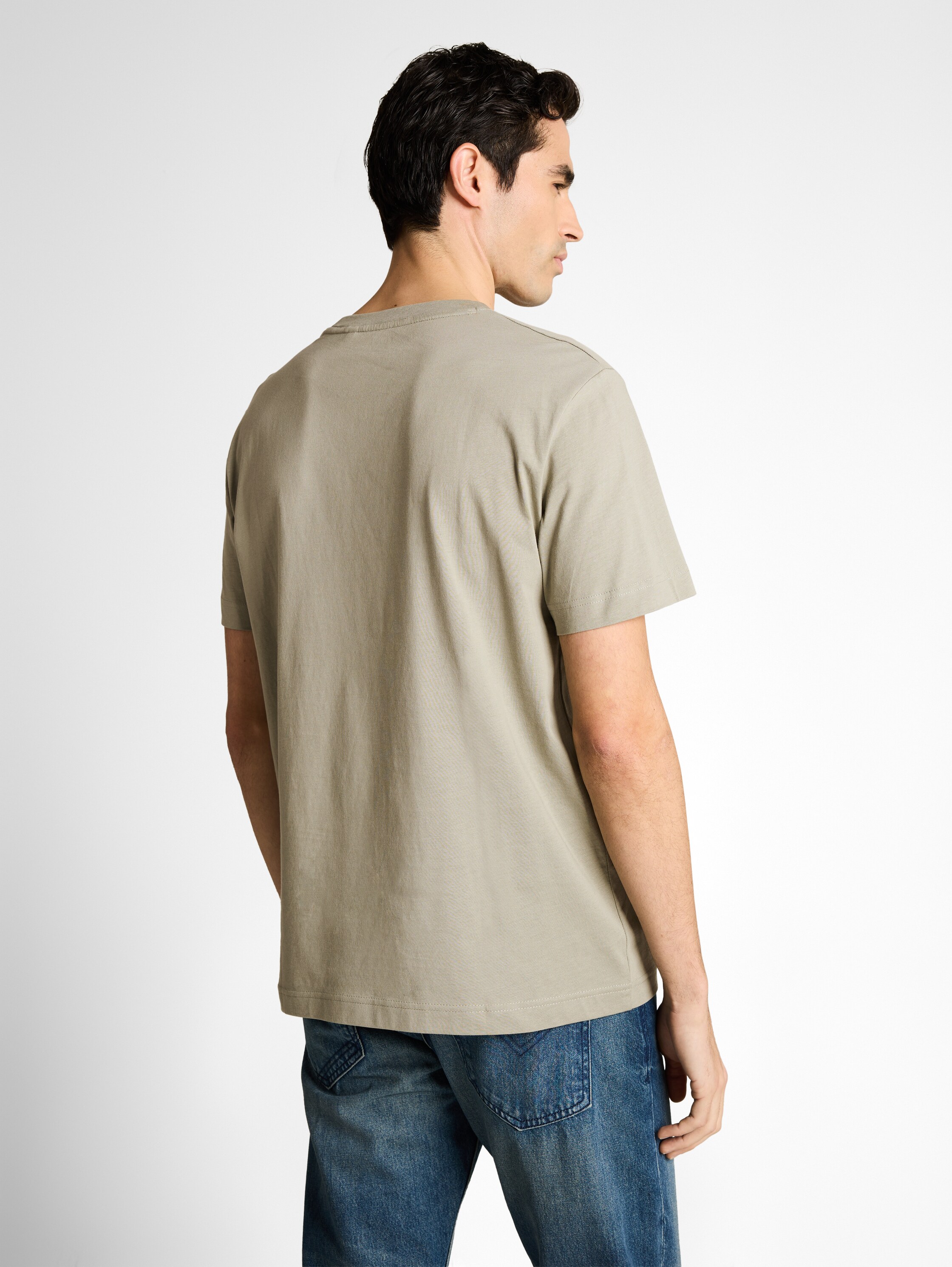 T-Shirt aus Baumwolle mit Logo-Badge