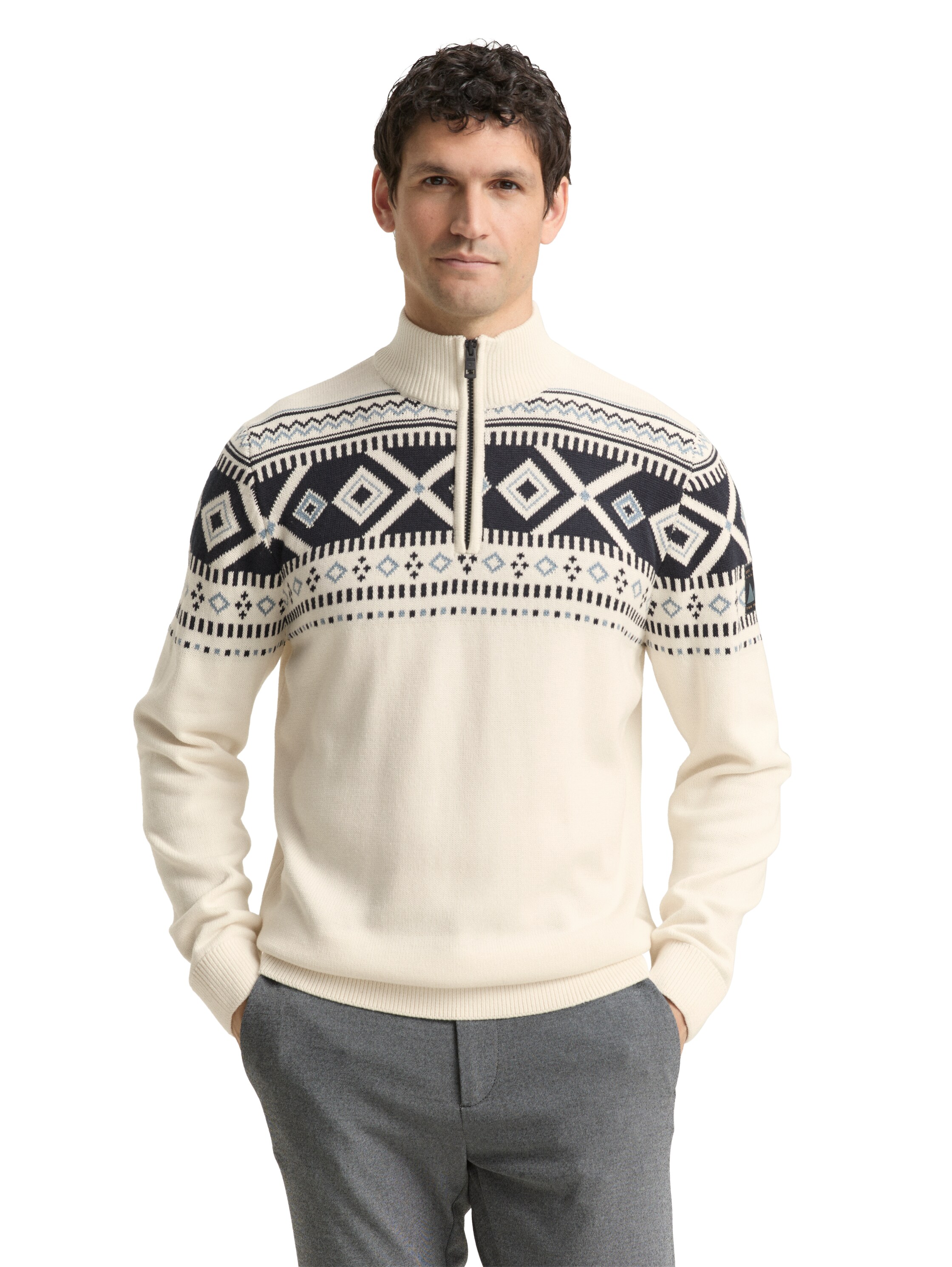 Fair-Isle Troyer Strickpullover