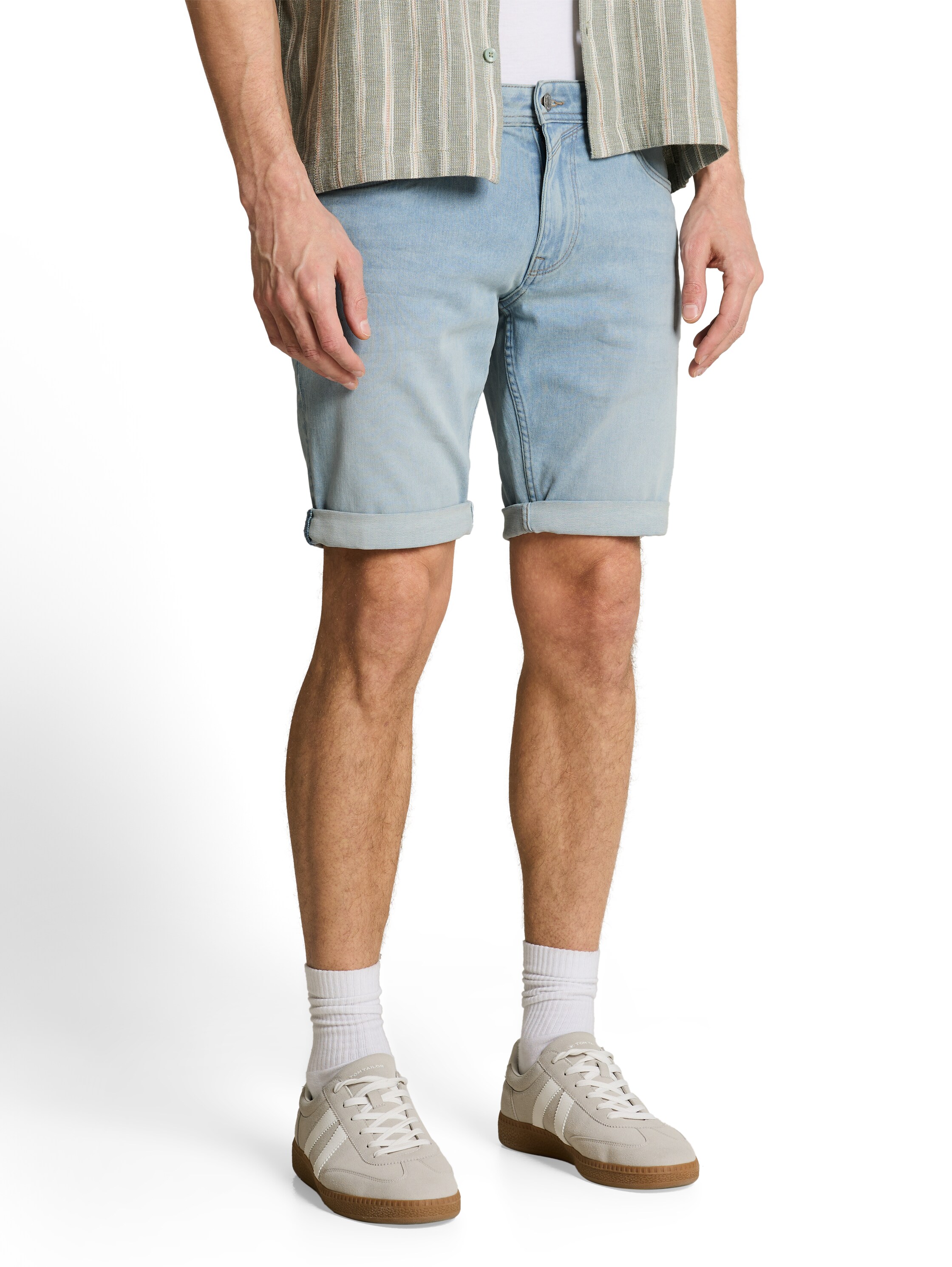 TTPIERS SLIM Jeans Shorts mit Superstretch