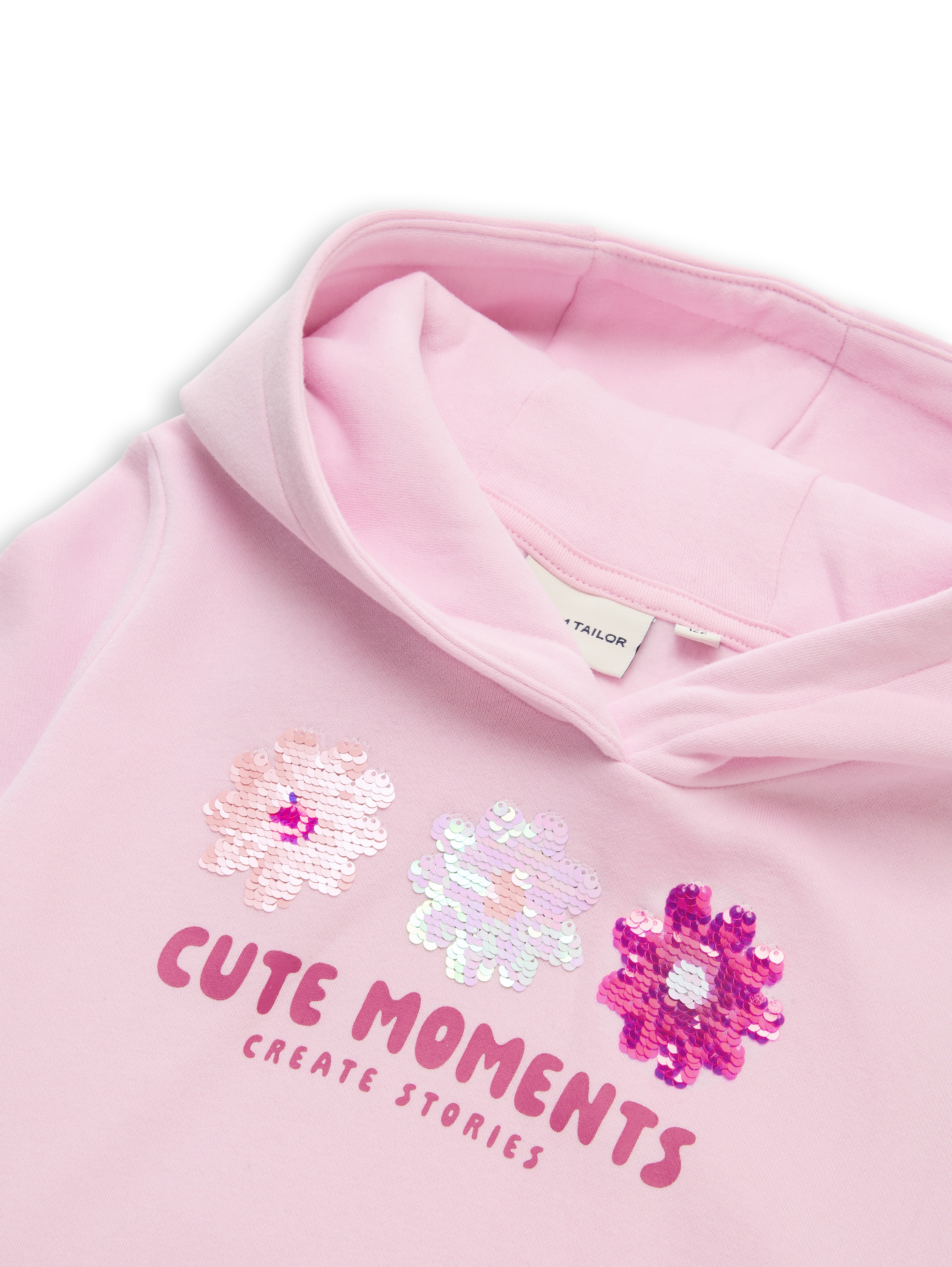Hoodie Sweatshirt mit Wendepailletten