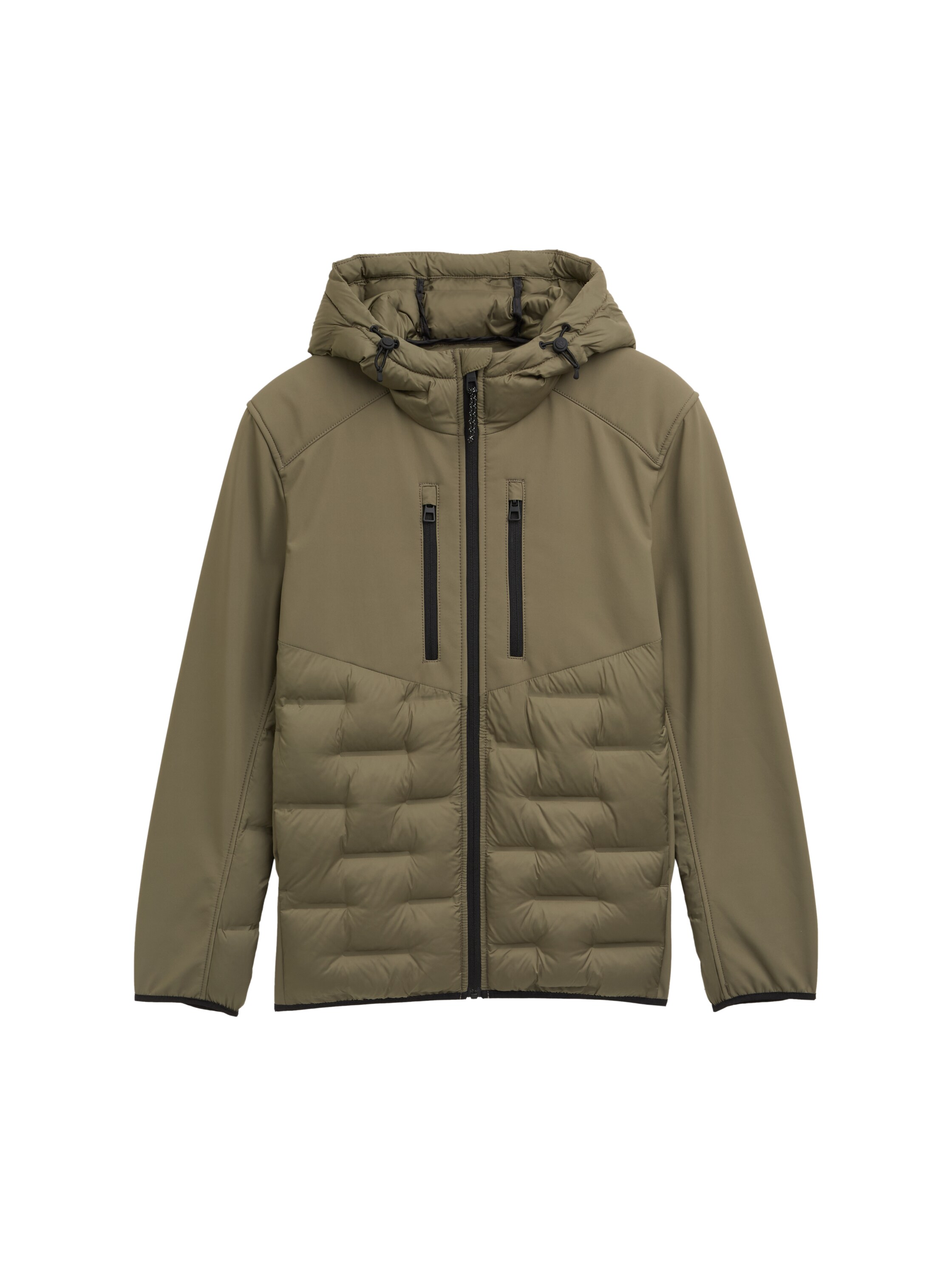 Hybrid Steppjacke mit Kapuze