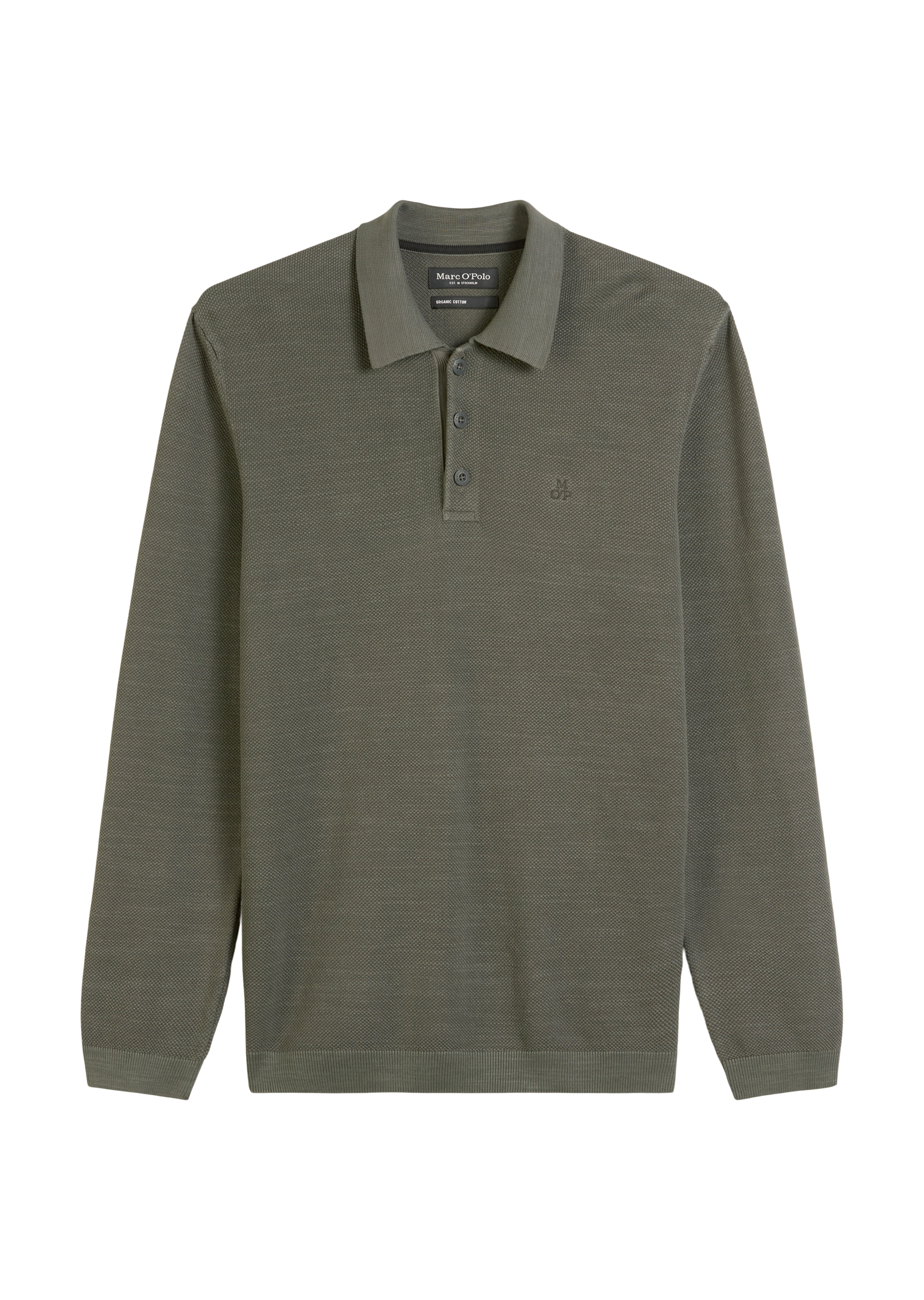 Langarm-Poloshirt Piqué regular