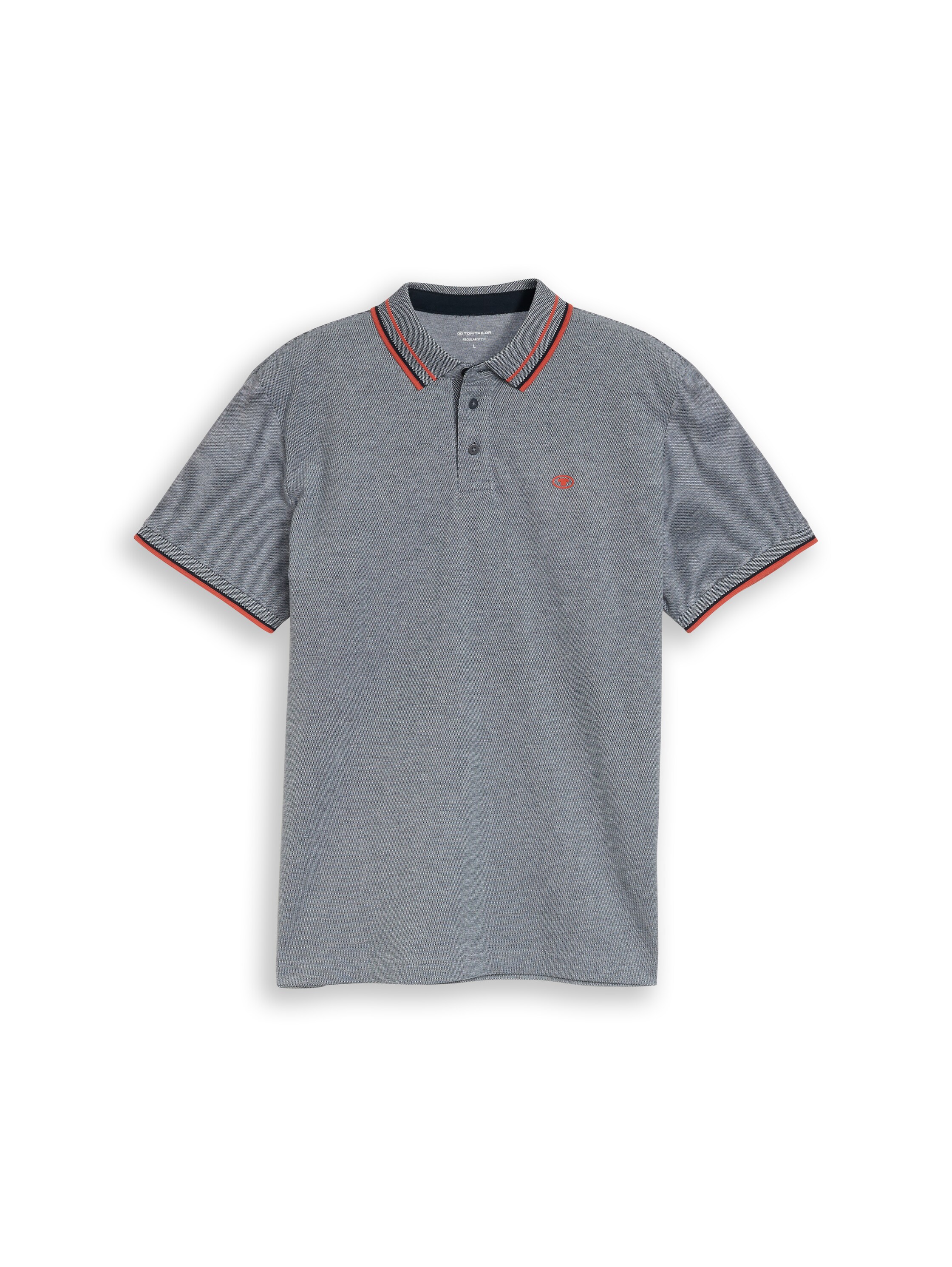 Piqué Poloshirt mit Logo-Print