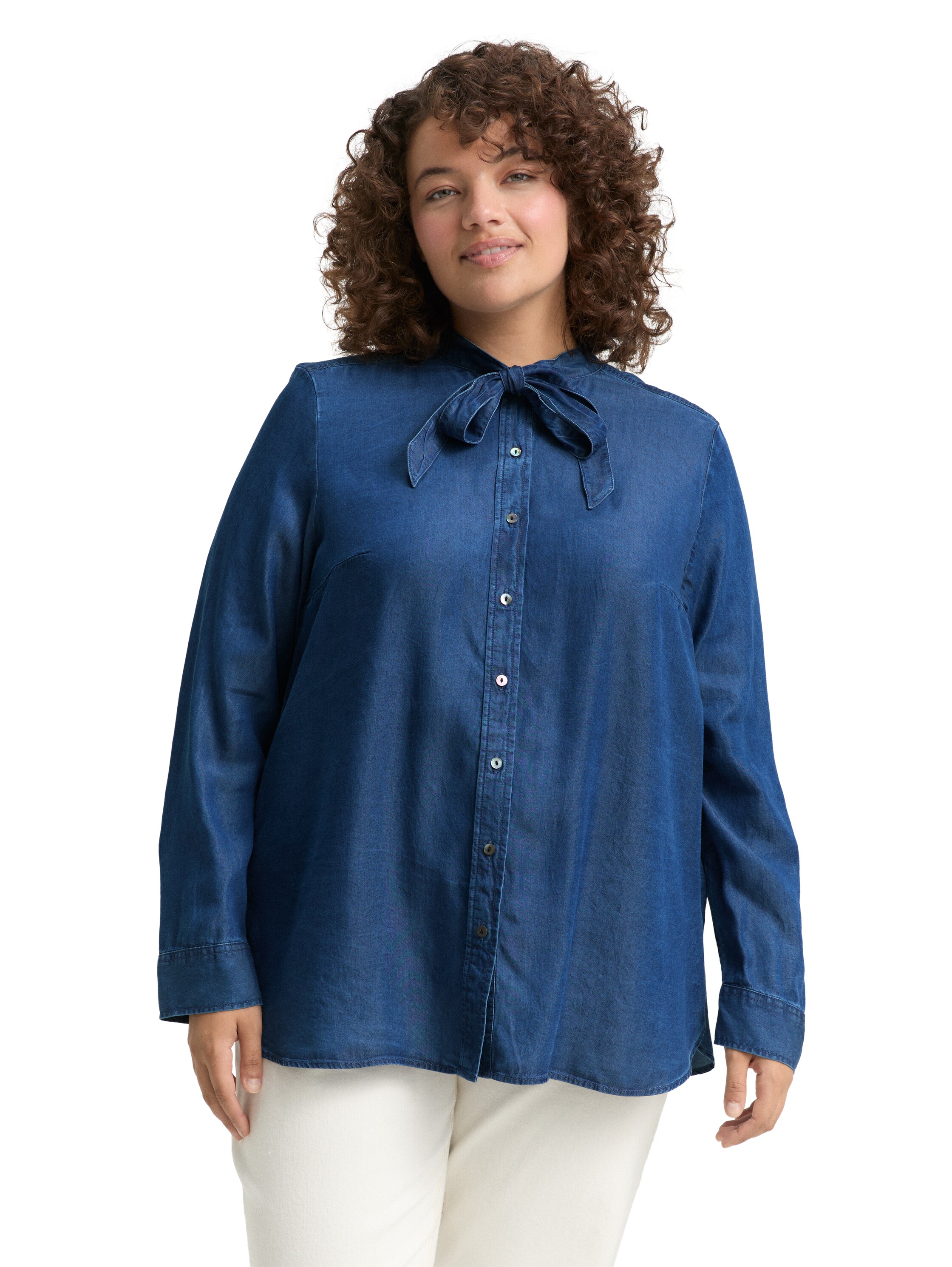 Plus Size - Bluse mit Schleifen-Detail