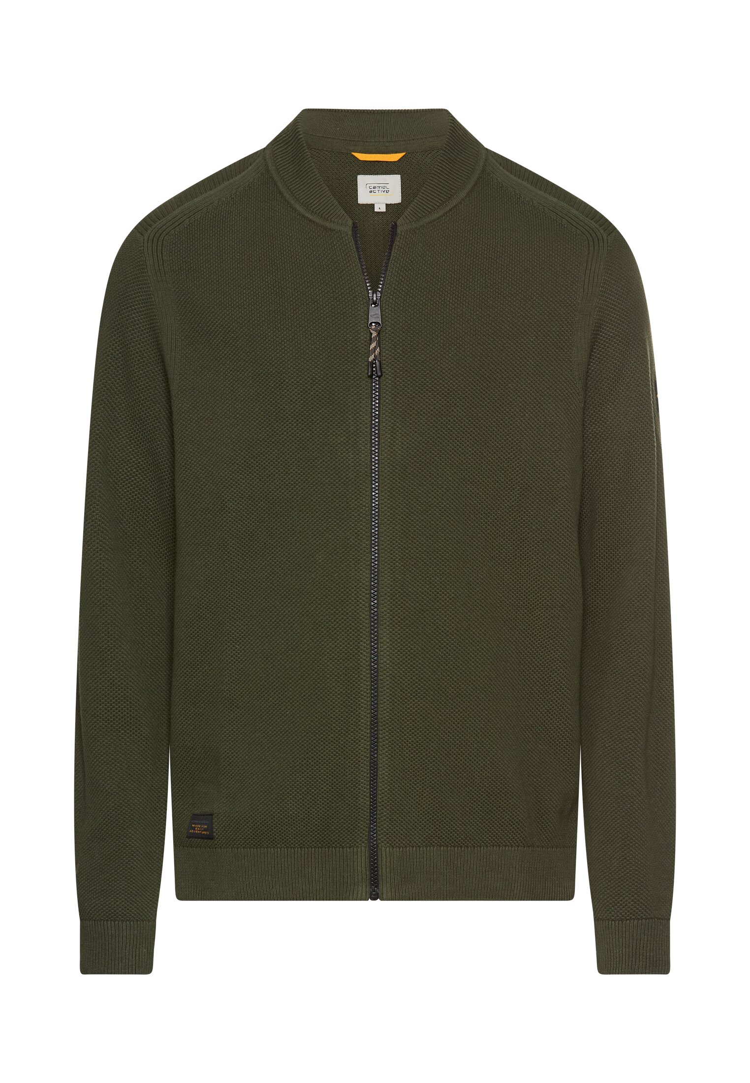 Strickjacke im Bomberstil